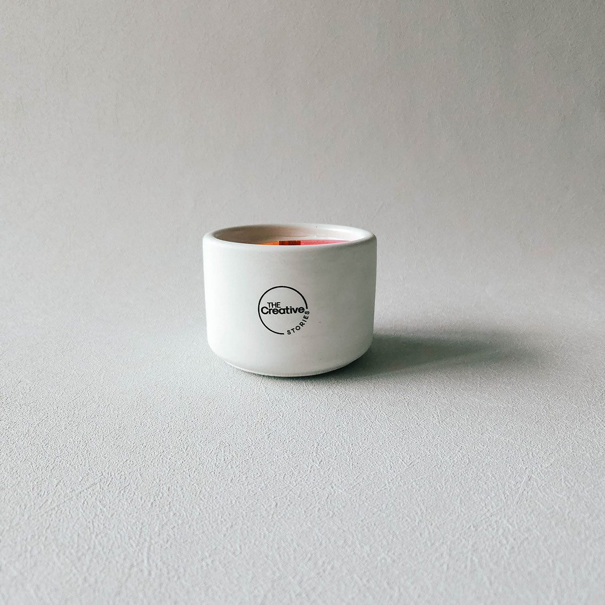 I'm Blooming Candle – Cactus Flower & Jade | Handmade Cement Vessel (8oz)