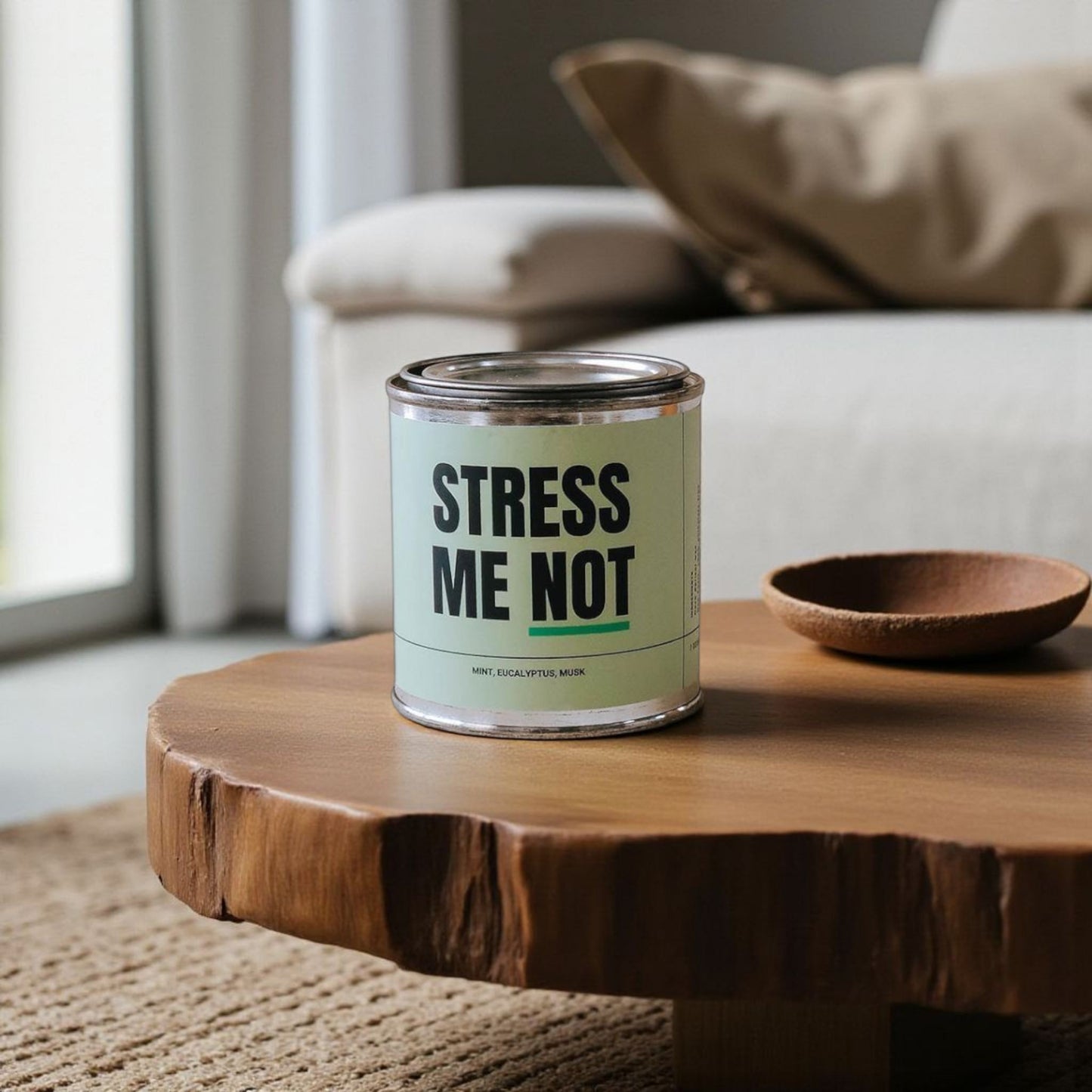 Eucalyptus Spearmint Candle – Stress Relief Tin, 7oz
