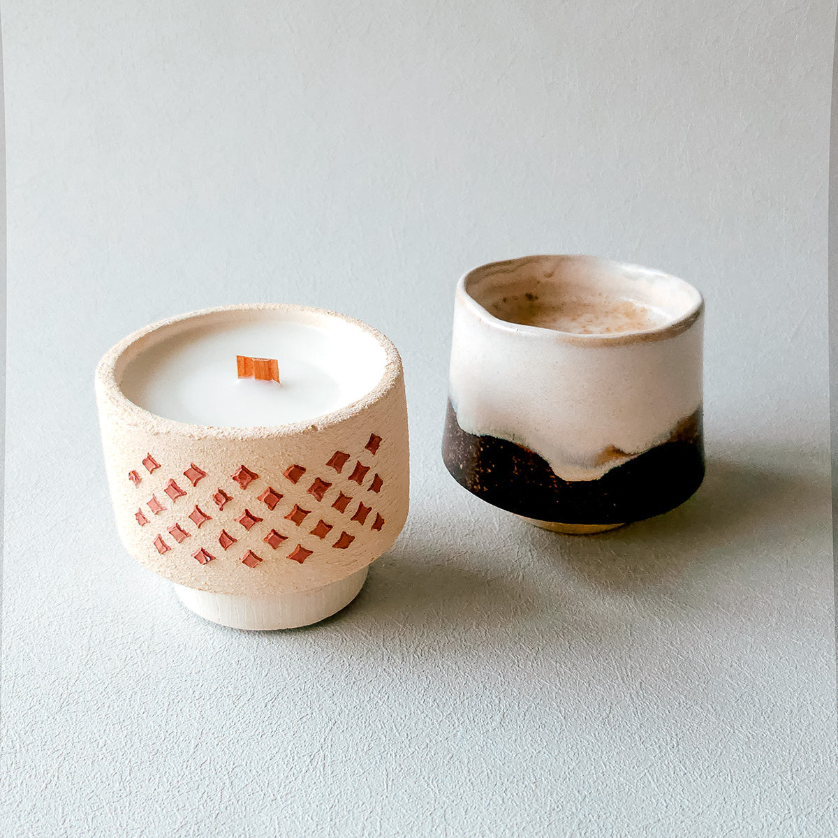 Handmade Pedestal Cup – After Hours | Ceramic, Matcha, Coffee & Tea, 11oz