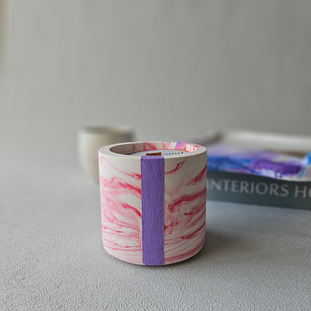 Rosemary & Sage Candle – Spellbound | Handmade Cement, 8oz