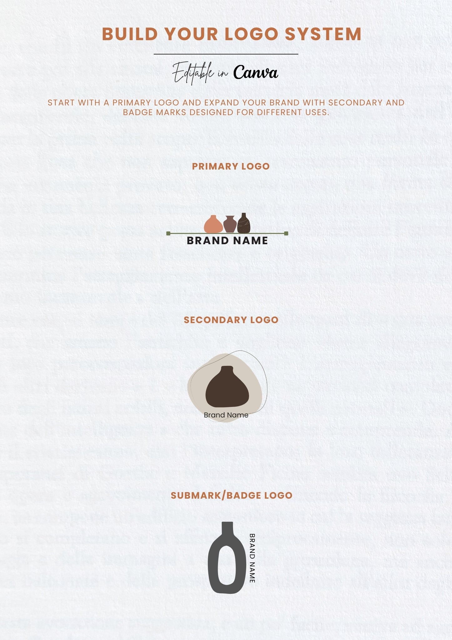 Canva Branding Kit for Handmade Businesses | Logo & Packaging Templates