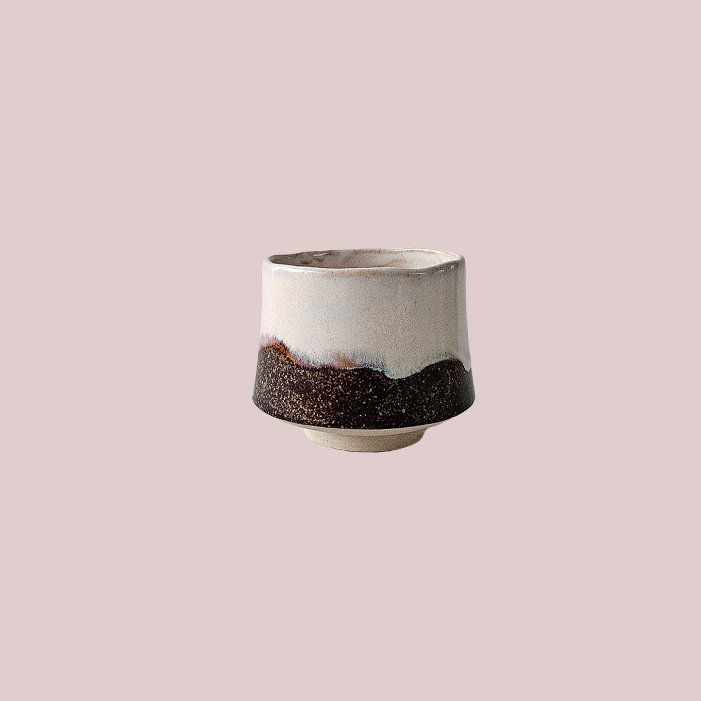 Handmade Pedestal Cup – After Hours | Ceramic, Matcha, Coffee & Tea, 11oz