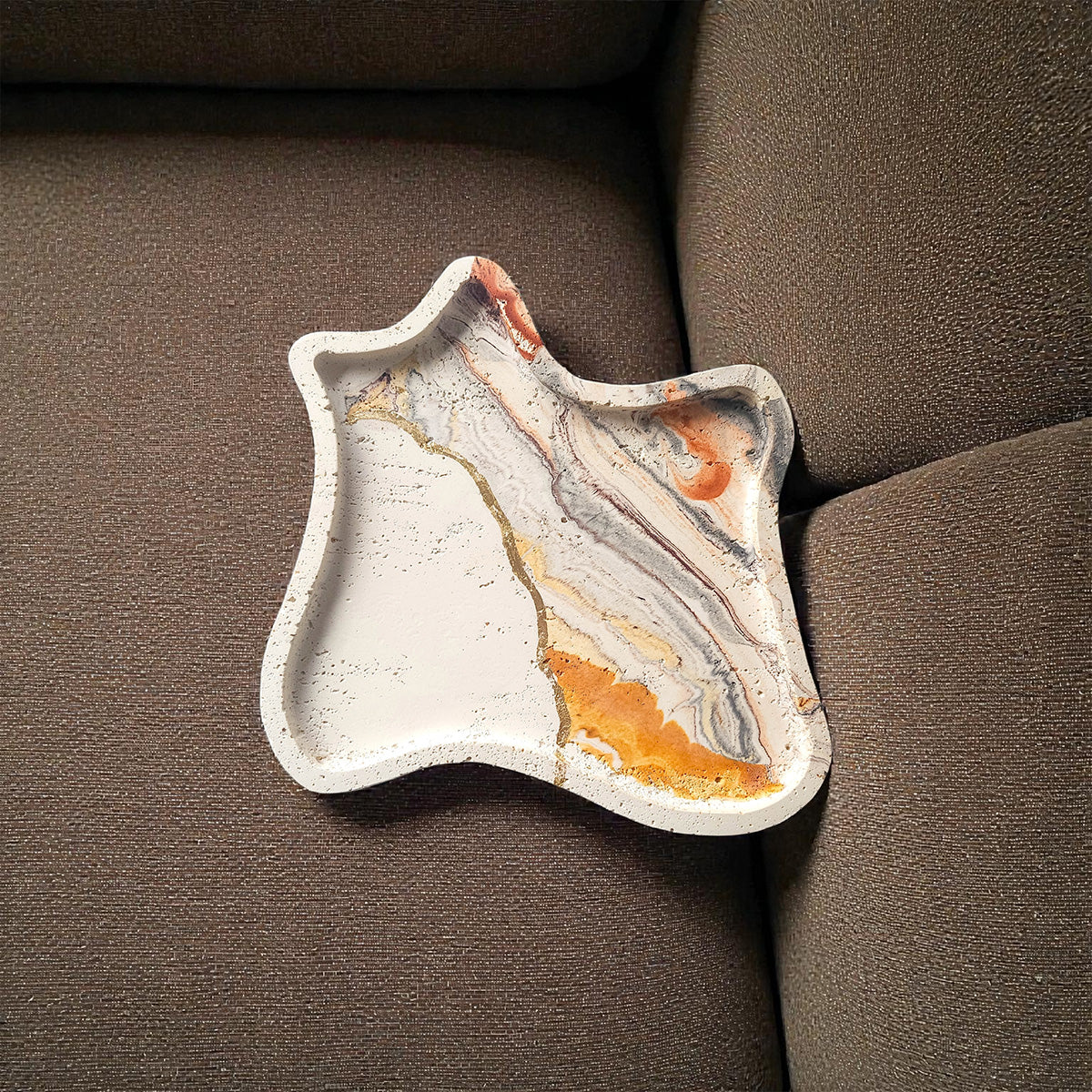 The Terrain Tray – Handmade Marble Cement Catchall