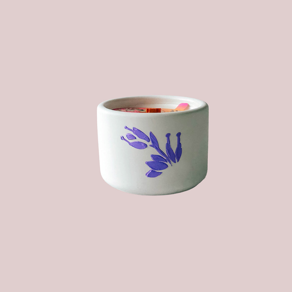 Cactus Flower & Jade Candle – I'm Blooming | Handmade Cement, 8oz