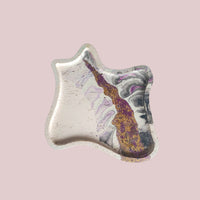 The Terrain Tray – Purple & Black Marble, Handmade Cement, 9"