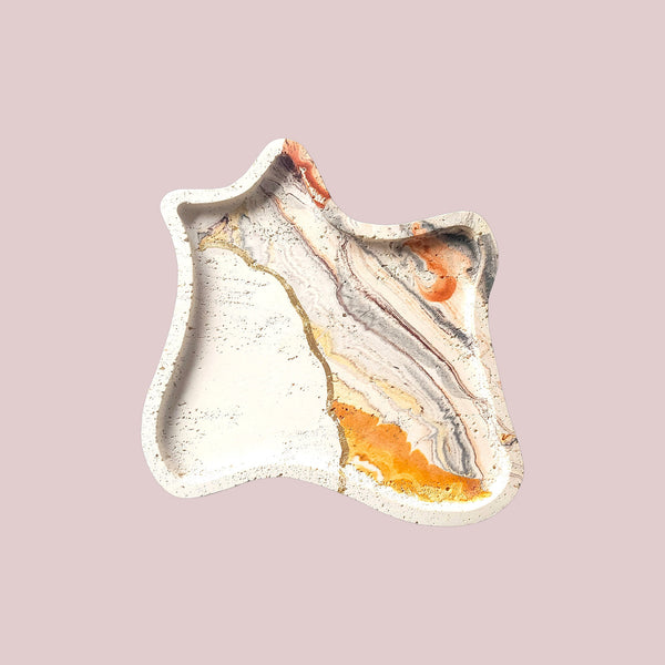 The Terrain Tray – Handmade Marble Cement Catchall
