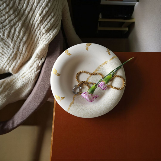 The Cove Bowl – Cream & Texture with Gold