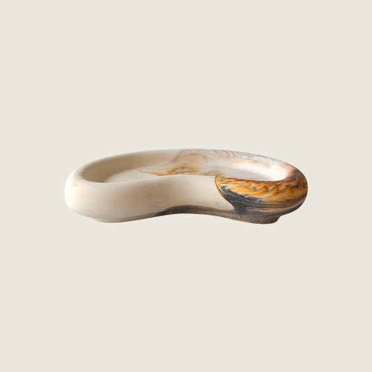 The Lagoon Tray – Brown swirl, Eco-Conscious Decorative Tray for Home