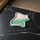 The Terrain Tray – Turquoise Green Marble, Handmade Cement