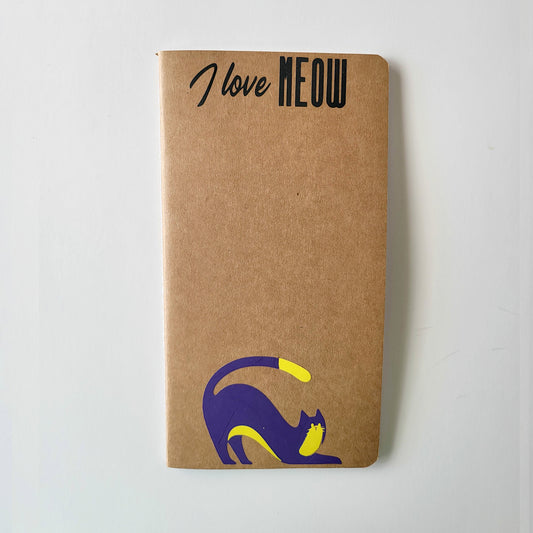 Cat design journal | Notebook - I LOVE MEOW